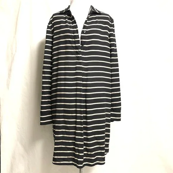 madewell striped shirt dress Madewell Striped Shirtdress